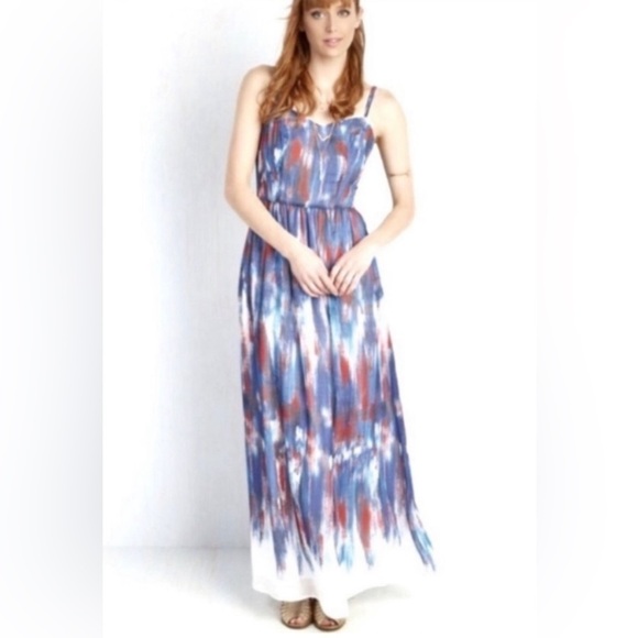 ModCloth Brushstroke to Conclusions Maxi Dress - Picture 1 of 8